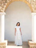 Serena Wrap Maxi Skirt Off White