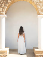 Serena Wrap Maxi Skirt Off White