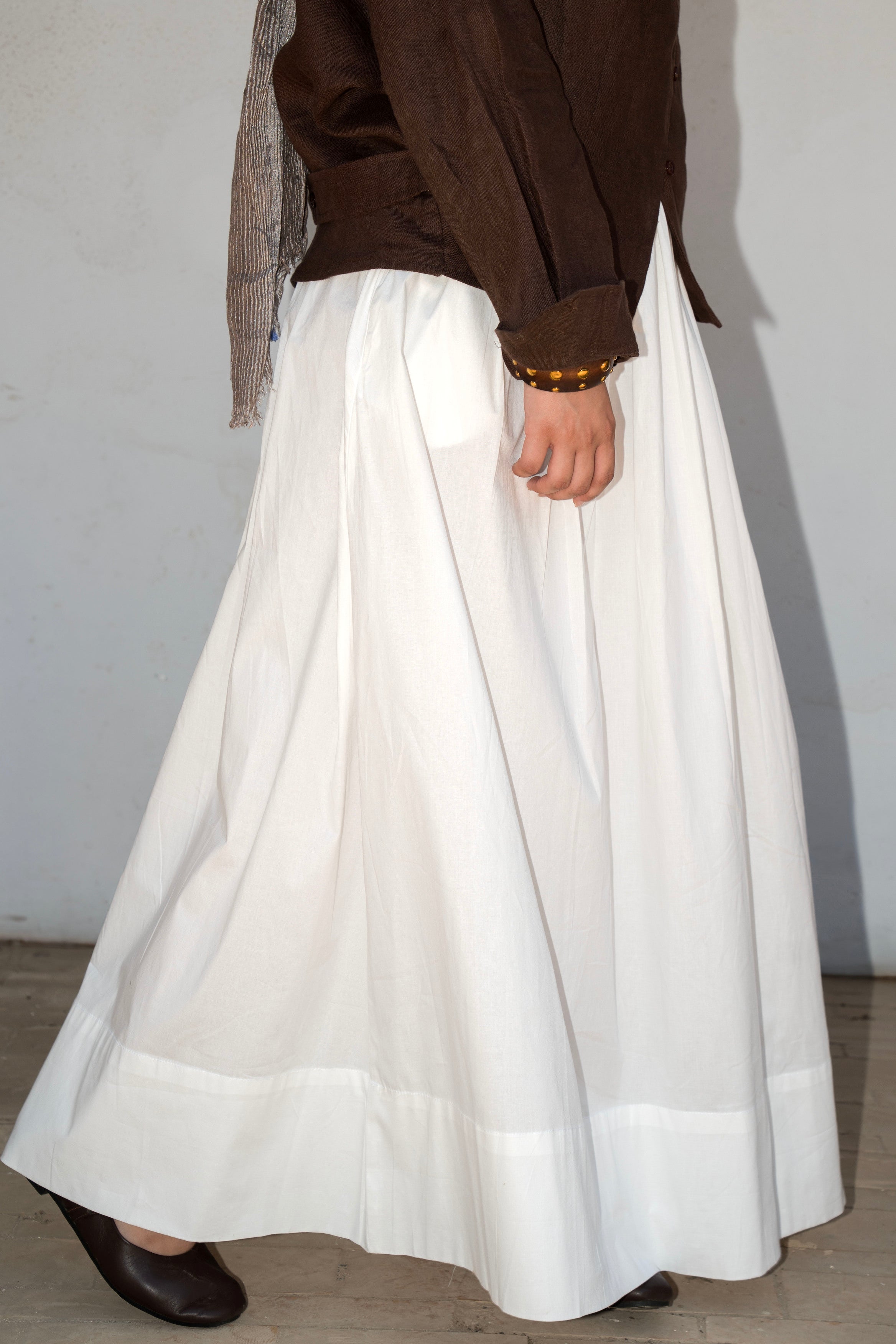 Grace maxi skirt in White