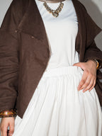 Grace maxi skirt in White