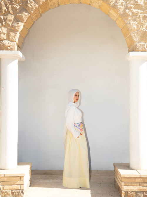 Grace maxi skirt in Yellow