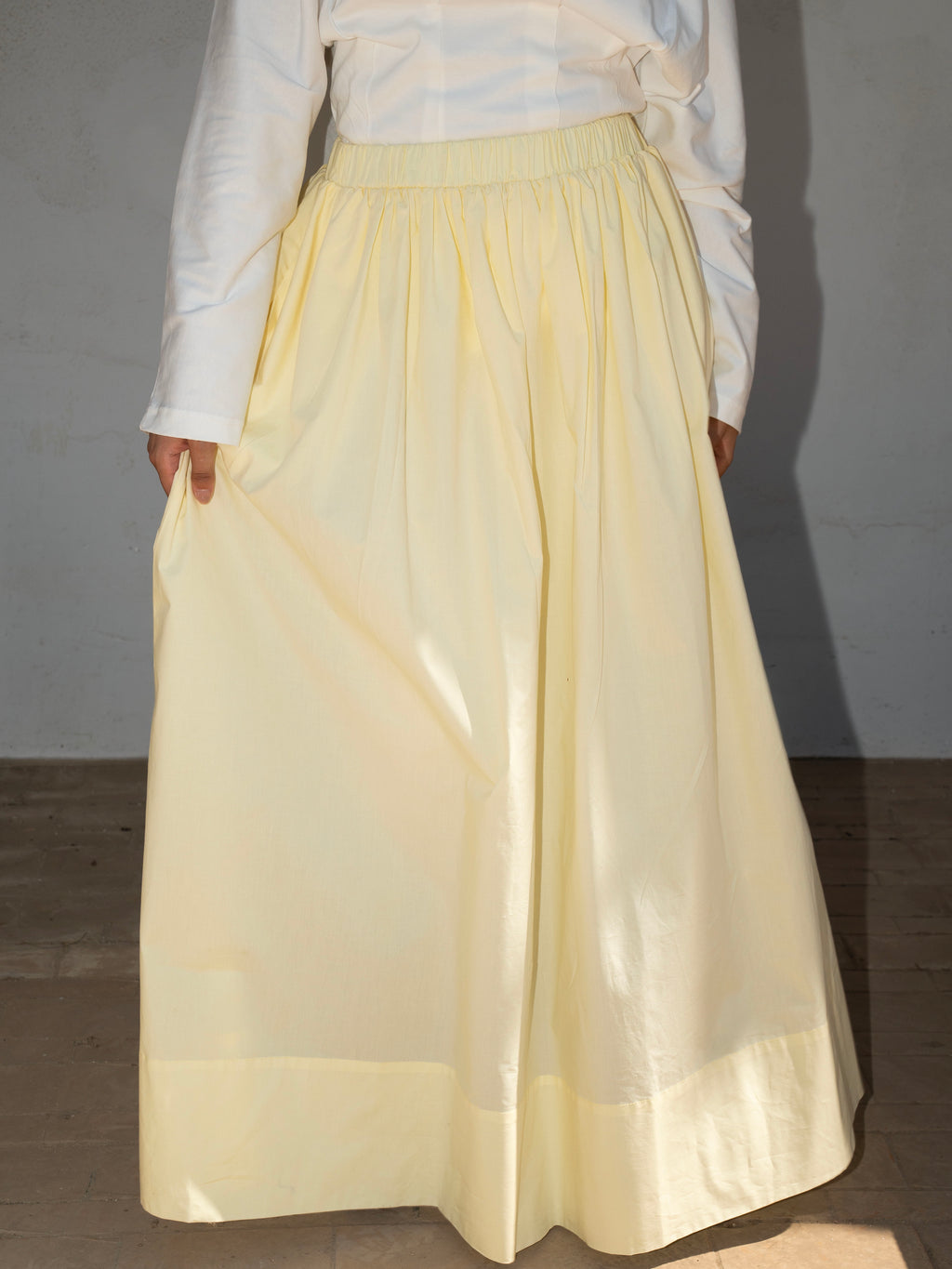 Grace maxi skirt in Yellow