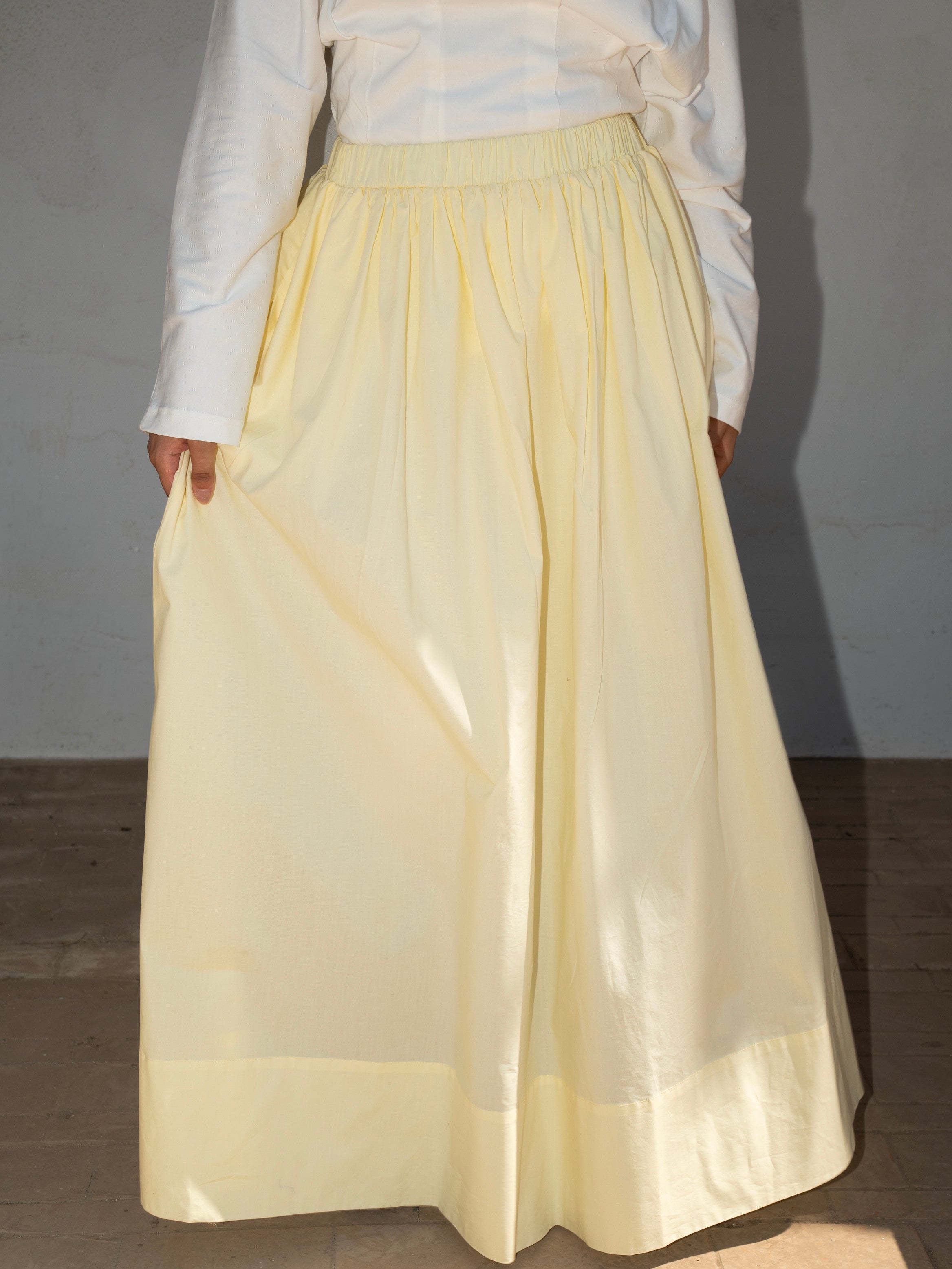 Grace maxi skirt in Yellow