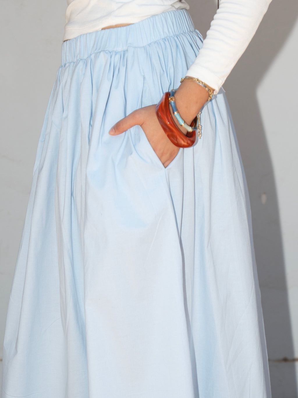 Grace maxi skirt in Blue