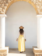 Serena Wrap Maxi Skirt Butter Yellow