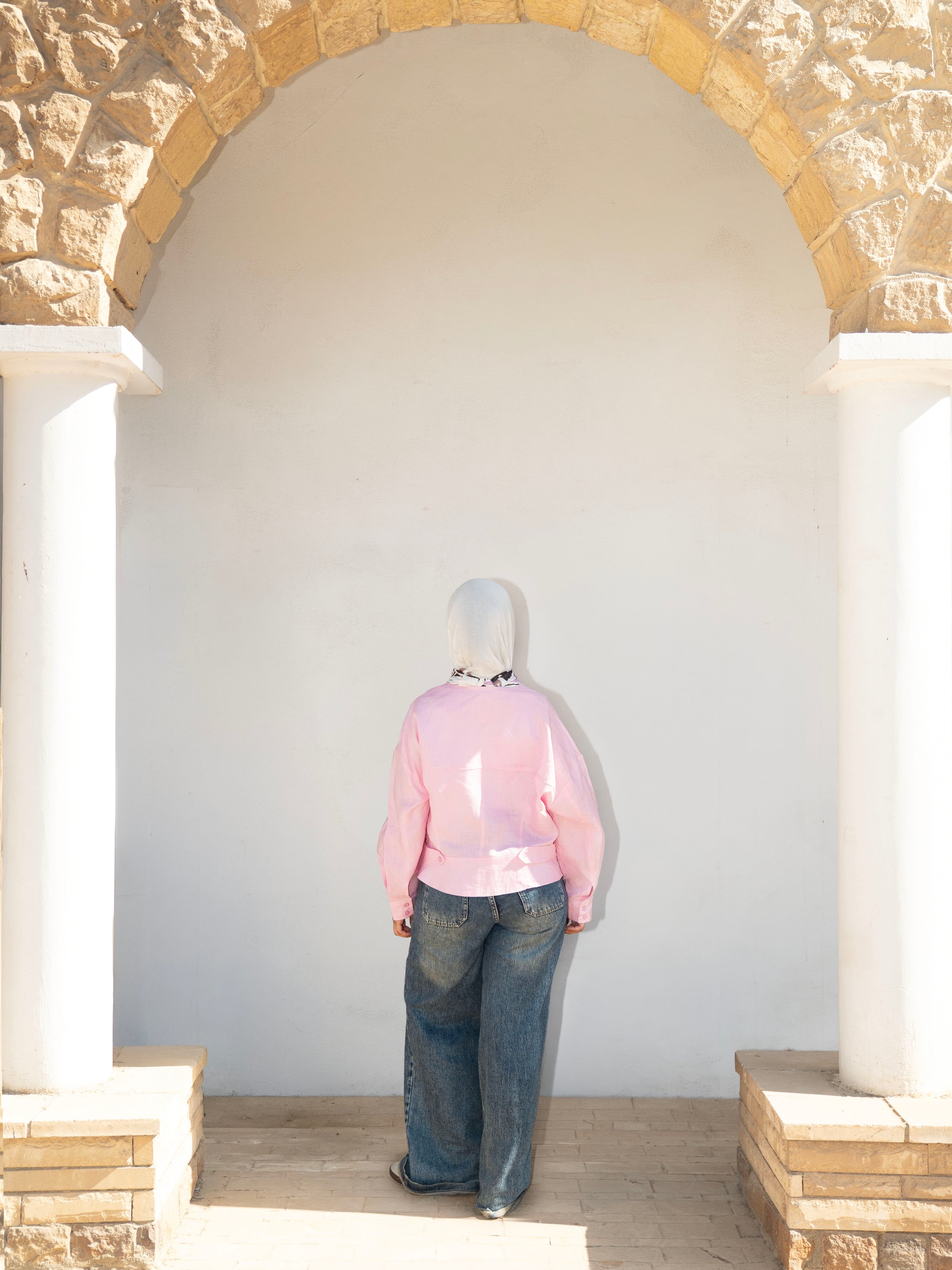 Élan Linen Shirt in Pink