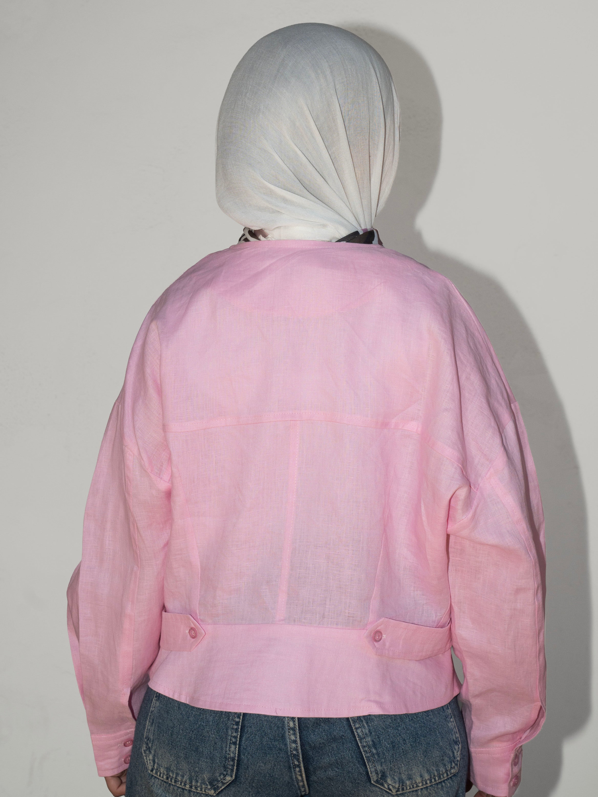 Élan Linen Shirt in Pink