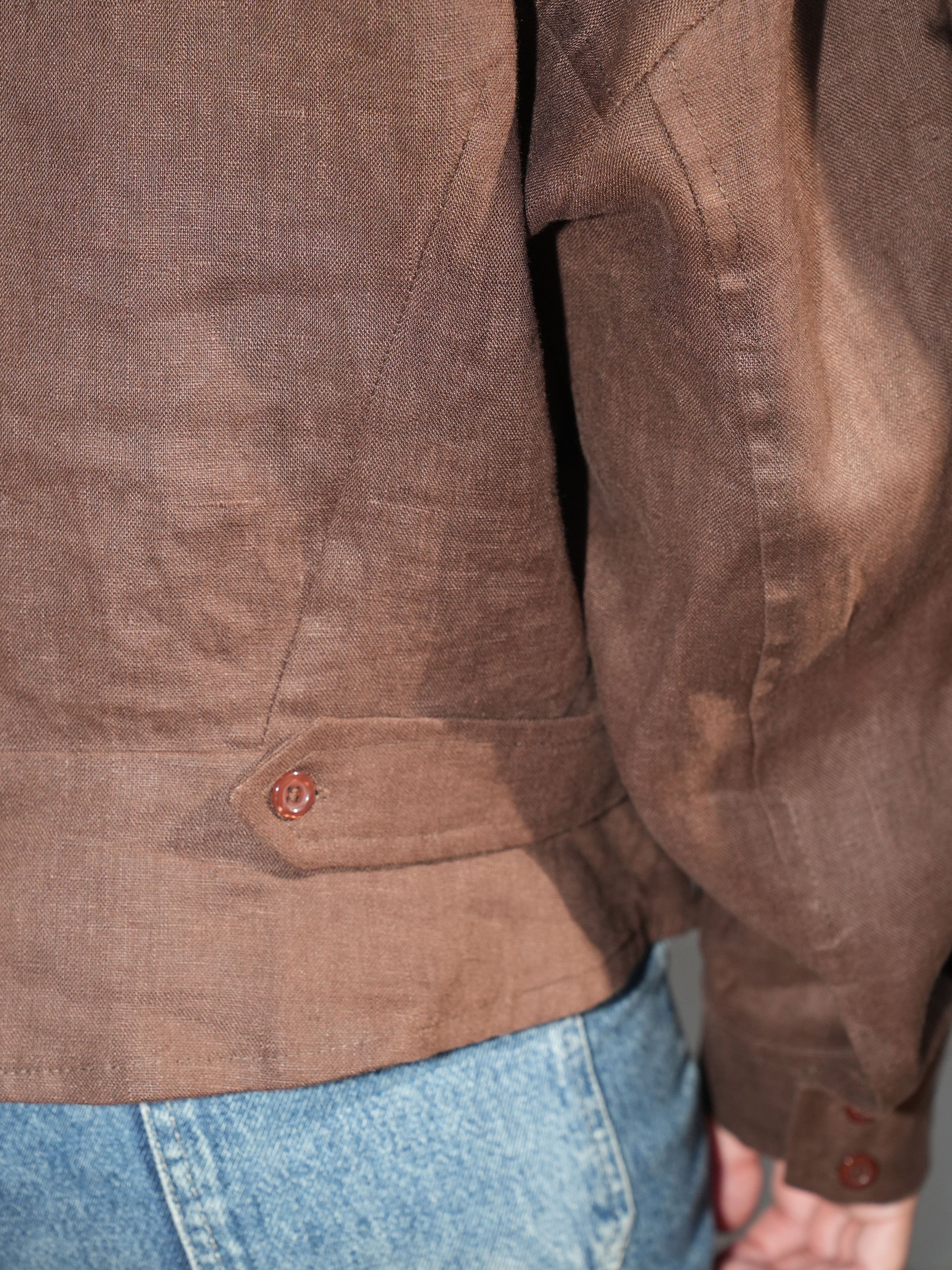 Élan Linen Shirt in Brown