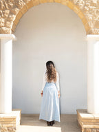 Serena Wrap Maxi Skirt baby Blue