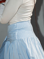 Serena Wrap Maxi Skirt baby Blue