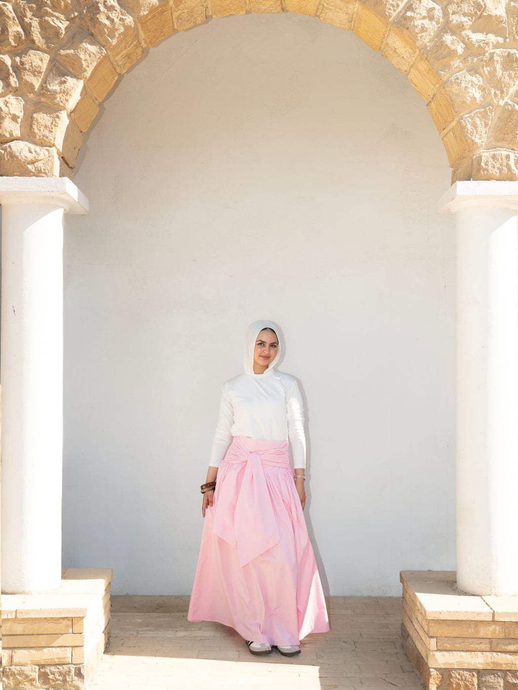 Serena Wrap Maxi Skirt Pink