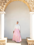 Serena Wrap Maxi Skirt Pink