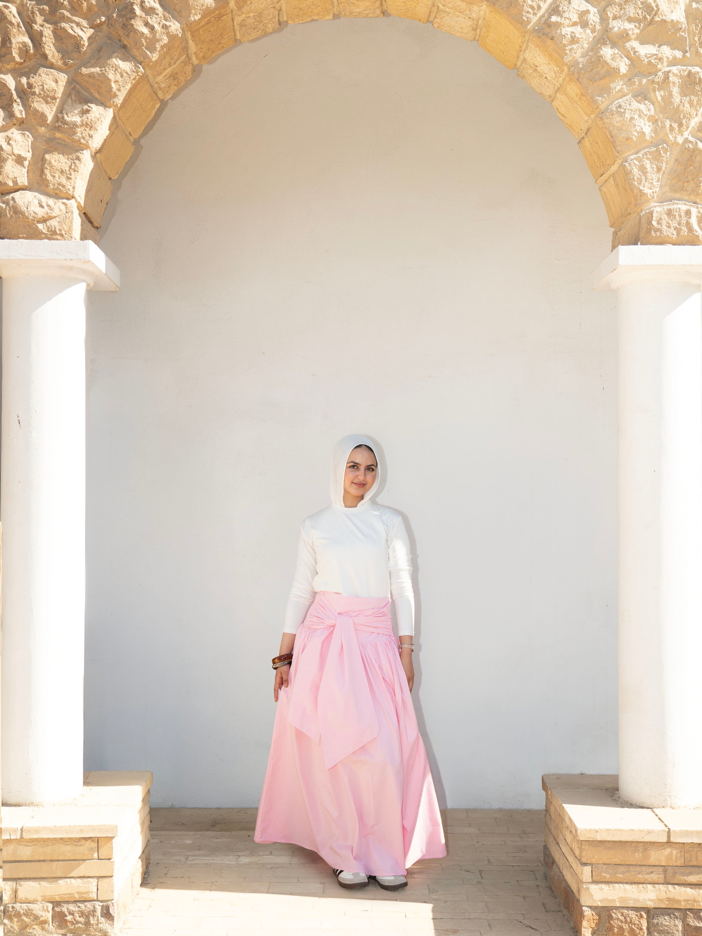Serena Wrap Maxi Skirt Pink