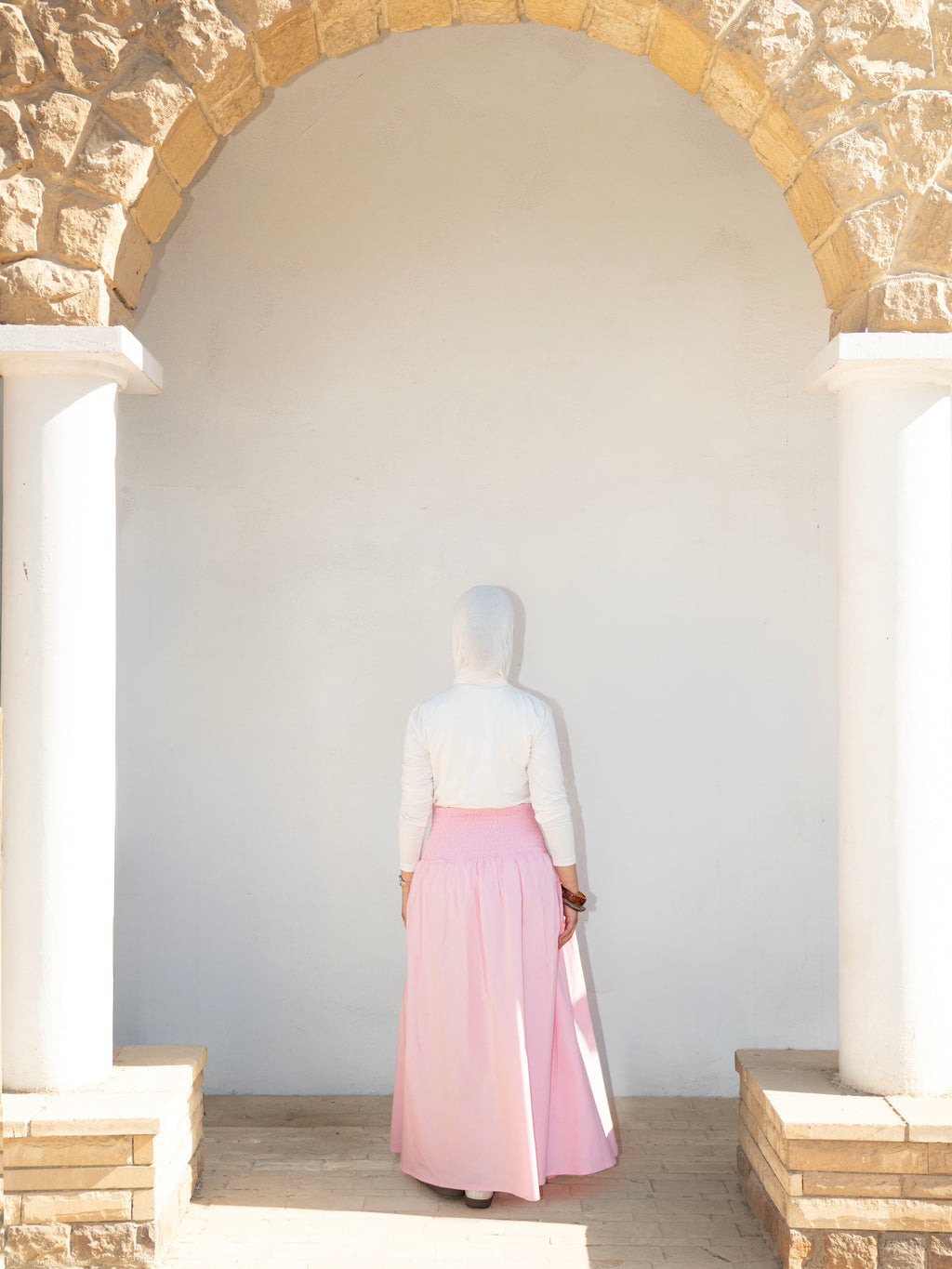 Serena Wrap Maxi Skirt Pink