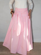 Serena Wrap Maxi Skirt Pink