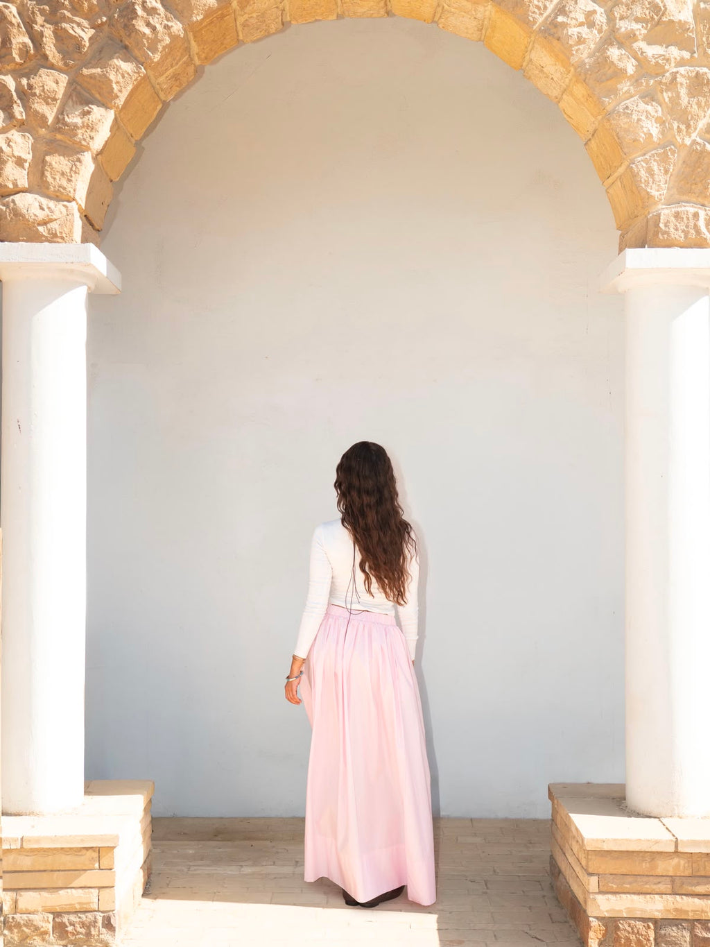 Grace maxi skirt in pink