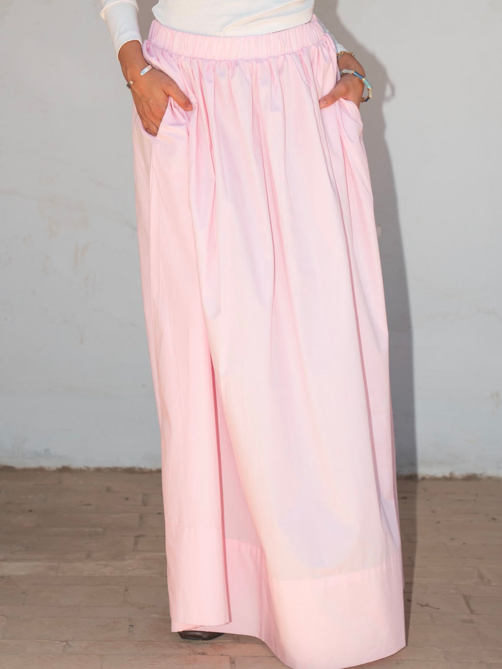Grace maxi skirt in pink